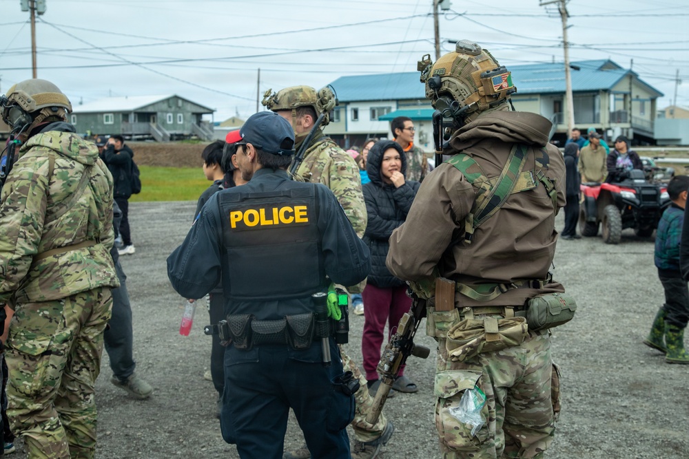 Green Berets strengthen civil-military ties in Savoonga during Operation Polar Dagger