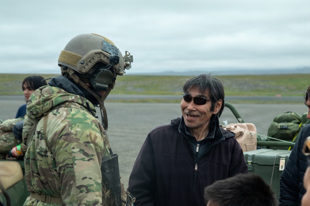 Green Berets strengthen civil-military ties in Savoonga during Operation Polar Dagger