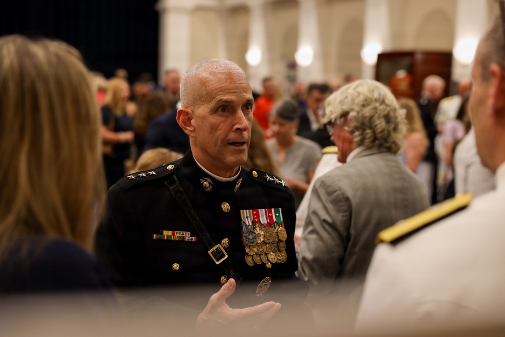 Lt. Gen. Odom hosts Amabssador Clase for Evening Parade at Marine Barracks Washington