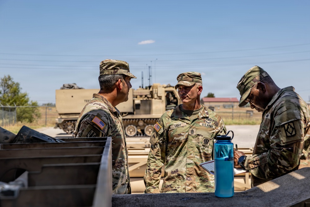 Corps Leadership Assesses Fort Sill Vehicle Readiness