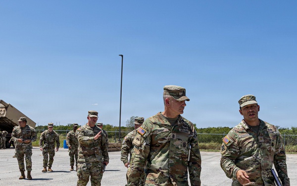 III Armored Corps Command Sergeant Major Inspects Fort Sill Motor Pool