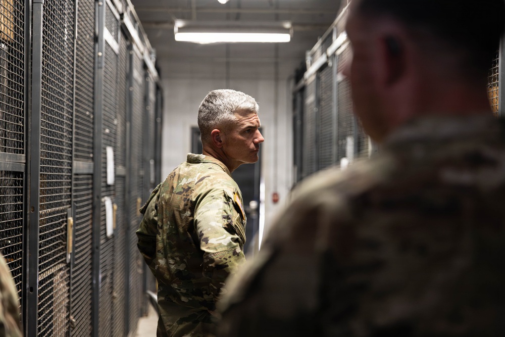 III Armored Corps Command Sergeant Major Inspects Fort Sill Storage