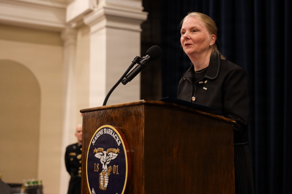 Lt. Gen. Odom hosts Ambassador Clase for Evening Parade at Marine Barracks Washington