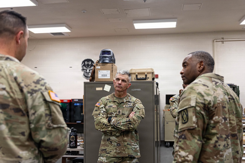 III Armored Corps Command Sergeant Major Evaluates Fort Sill Maintenance