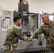 III Armored Corps Command Sergeant Major Shakes Hands with 100th BSB NCOIC