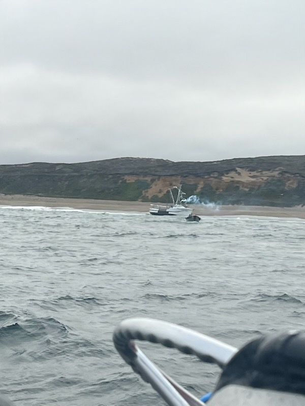 Unified command responds to grounded vessel in Point Reyes National Seashore