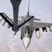 KC-135 refuels F16s for theater stability