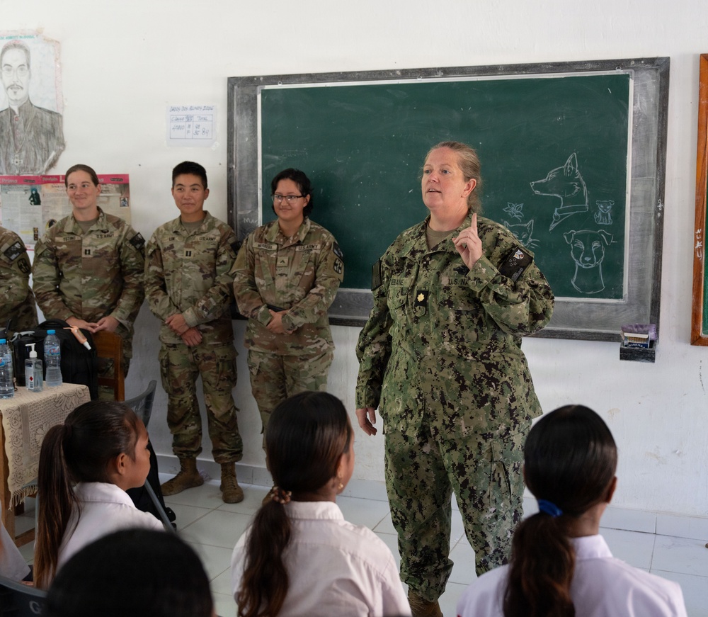 Pacific Partnership 2026 conducts host nation outreach event at Ensino Basico 123 Bogoro School in Dili, Timor-Leste