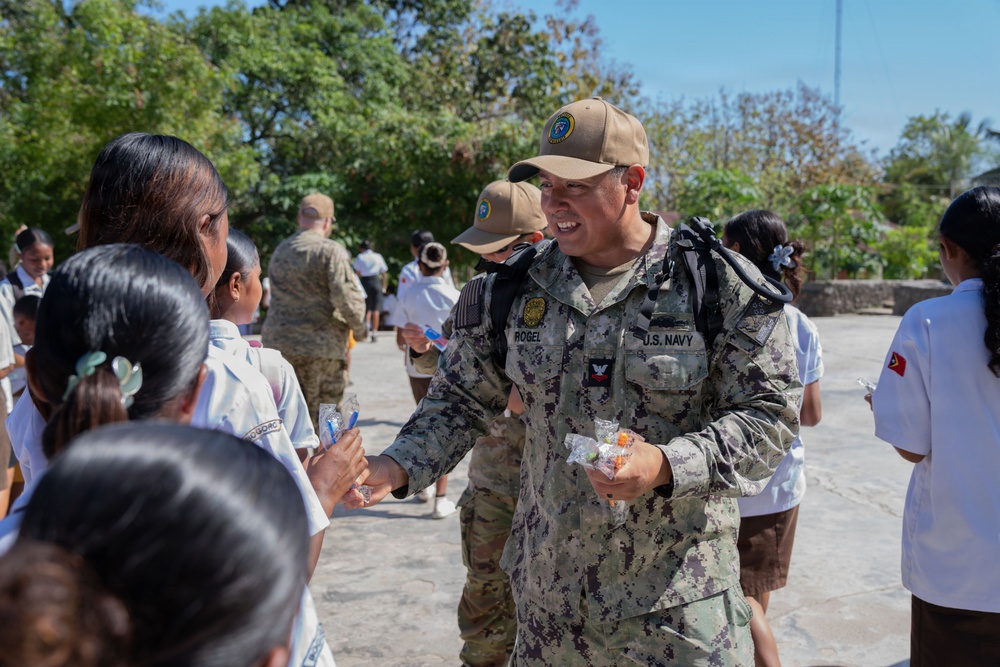 Pacific Partnership 2026 conducts host nation outreach event at Ensino Basico 123 Bogoro School in Dili, Timor-Leste