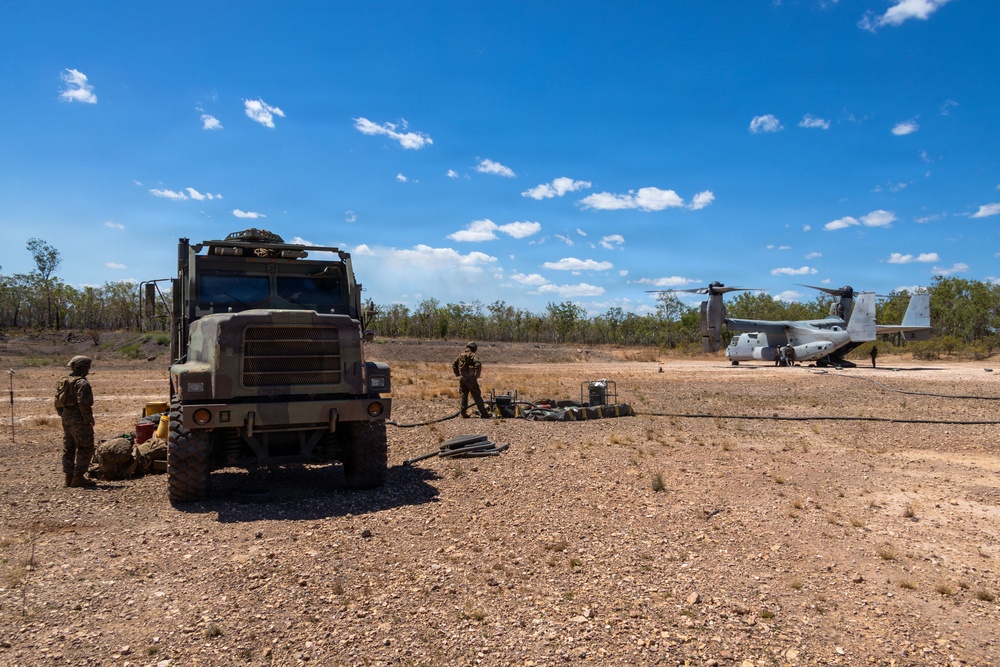 MRF-D Marines conduct aircraft refueling exercise