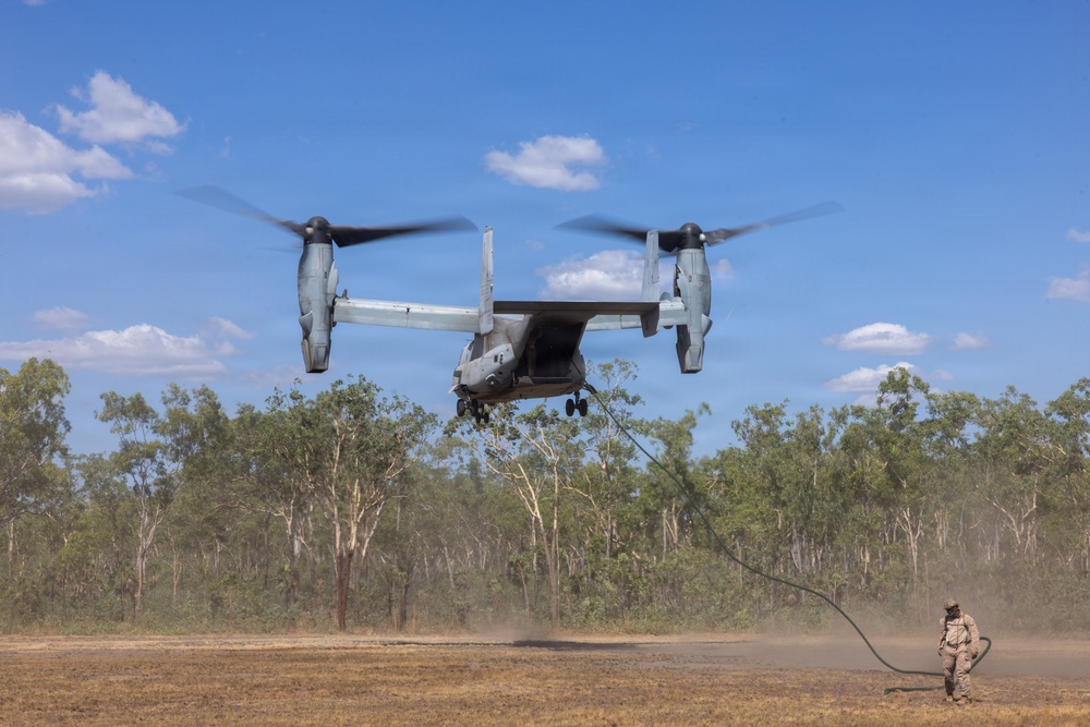 MRF-D Marines conduct fast-roping training