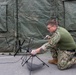 ET1 adjusts a Yagi-Uda antenna during Northern Viking 2026