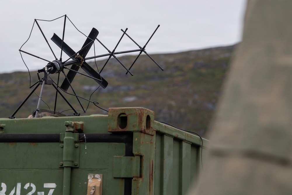 A Yagi-Uda antenna assists with satellite communication during Northern Viking 2026