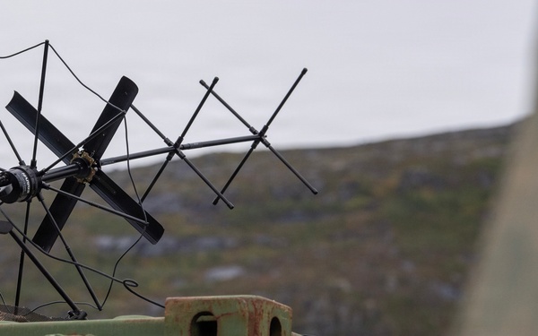 A Yagi-Uda antenna assists with satellite communication during Northern Viking 2026