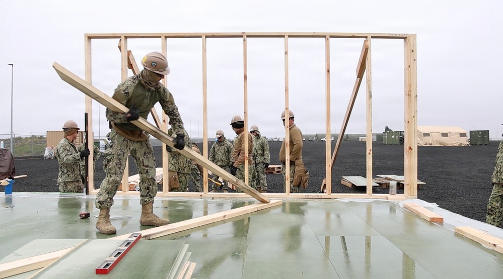 Seabees Advance Arctic Bee Hut Build at Keflavik