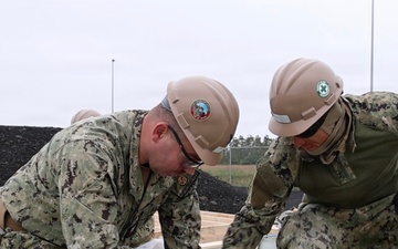 Seabees Advance Arctic Bee Hut Build at Keflavik