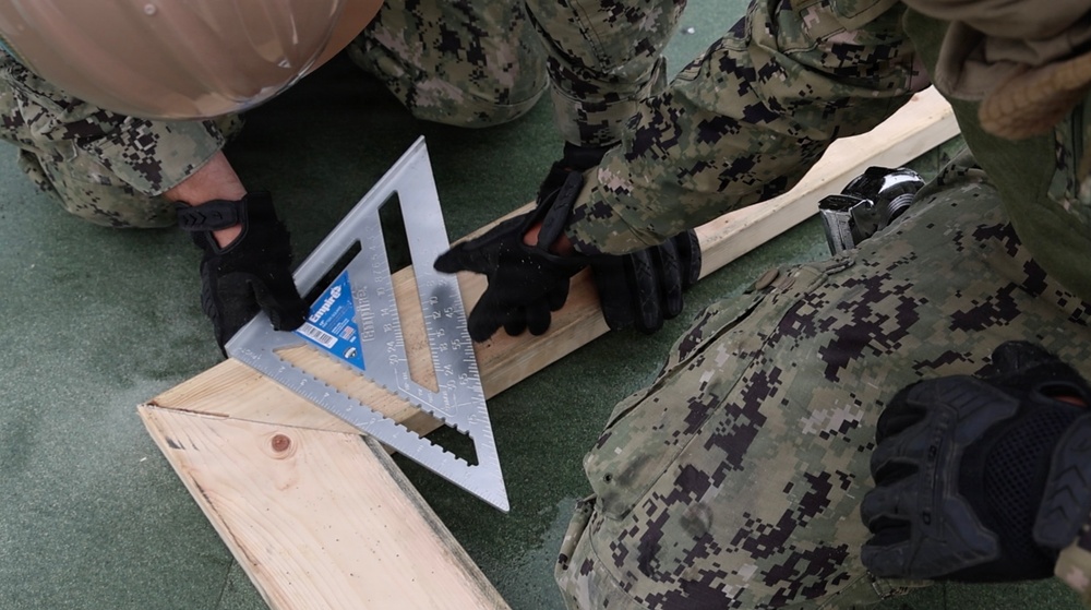 Seabees Advance Arctic Bee Hut Build at Keflavik