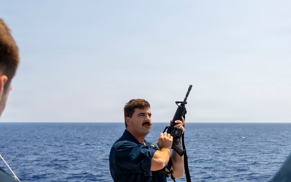 DDG 117 Conducts Weapons Familiarization