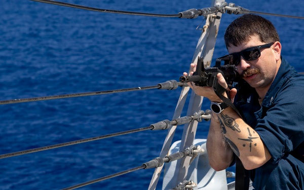 DDG 117 Conducts Weapons Familiarization