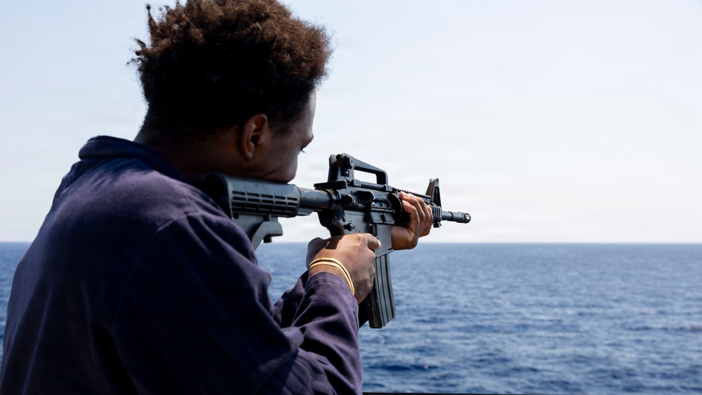 DDG 117 Conducts Weapons Familiarization