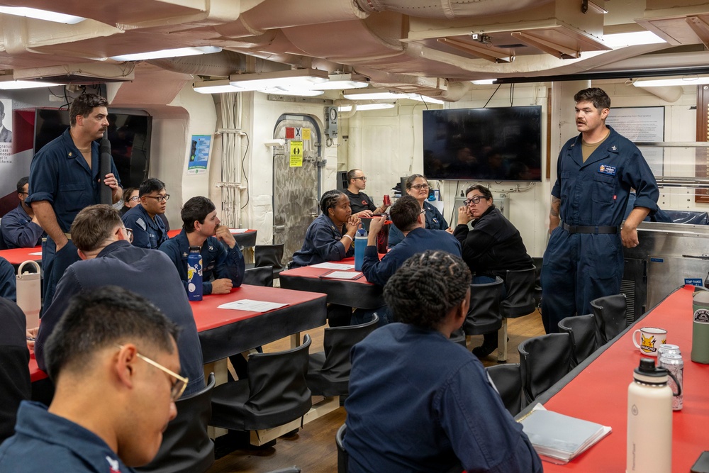 DDG 117 Conducts Weapons Familiarization