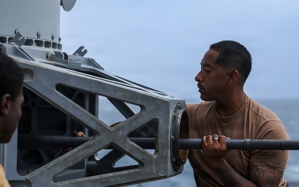 Weapons Maintenance Aboard USS Mason (DDG 87)