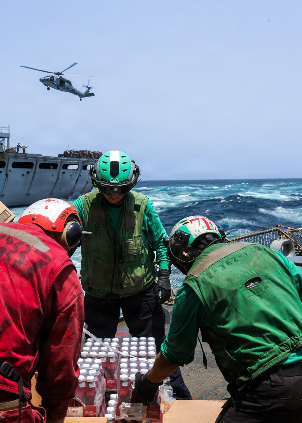 Replenishment-at-Sea Aboard USS Mason (DDG 87)