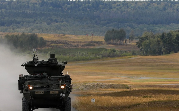 3rd Squadron, 2nd Cavalry Regiment conducts familiarization training on new Strykers