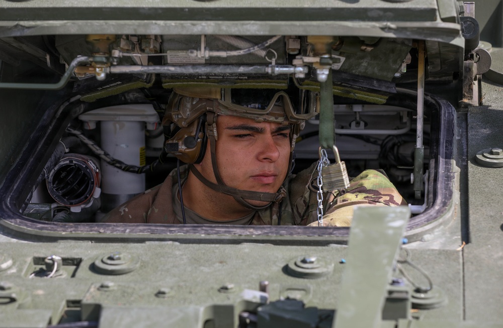 3rd Squadron, 2nd Cavalry Regiment conducts familiarization training on new Strykers