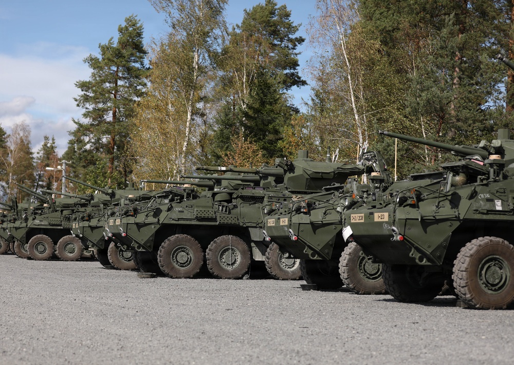 3rd Squadron, 2nd Cavalry Regiment conducts familiarization training on new Strykers