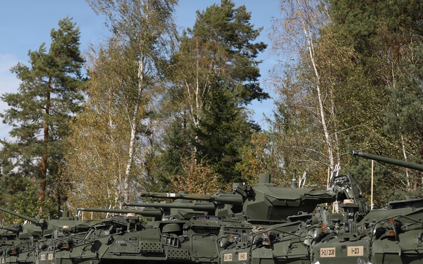 3rd Squadron, 2nd Cavalry Regiment conducts familiarization training on new Strykers