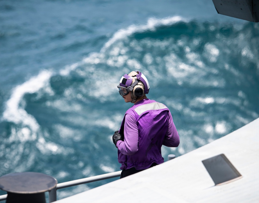 USS Boxer Conducts Flight Deck Operations