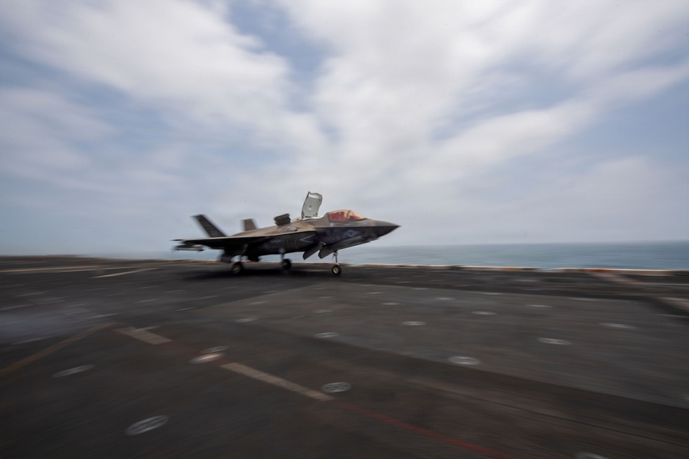 USS Boxer, VFMA 122 Conduct Flight Operations