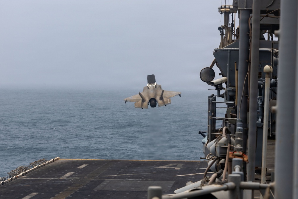 USS Boxer, VMFA 122 Conduct Flight Operations