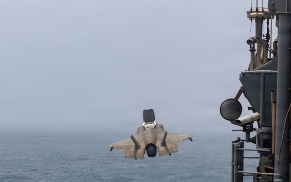 USS Boxer, VMFA 122 Conduct Flight Operations