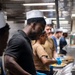 Boxer Sailors, 11th MEU Marines Serve Breakfast