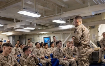 11th MEU Marines Conduct Routine Operations Aboard USS Boxer