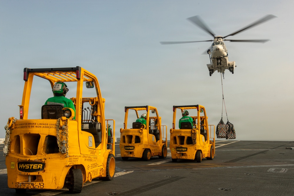 USS George Washington Conducts Replenishment-at-Sea