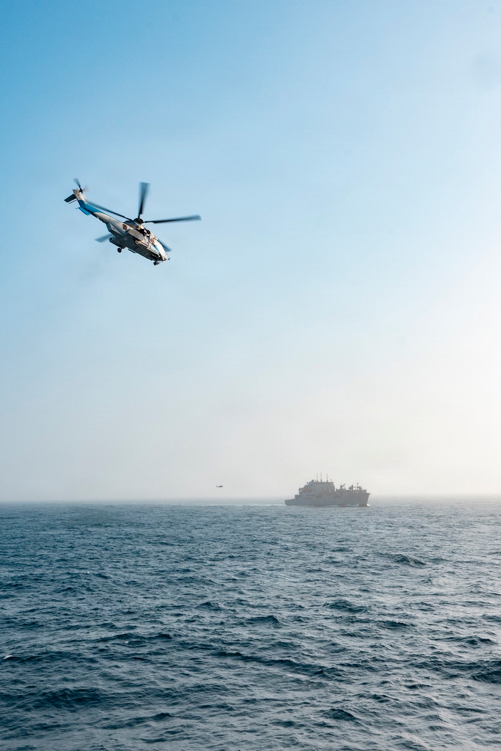 USS George Washington Conducts a Replenishment-At-Sea