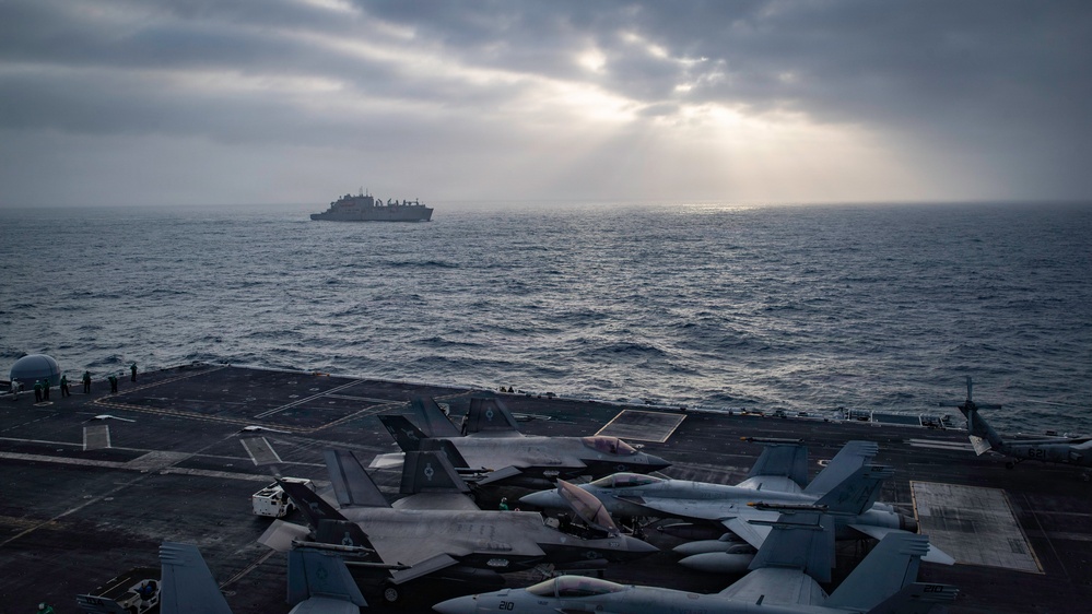 USS George Washington Conducts Replenishment-at-Sea