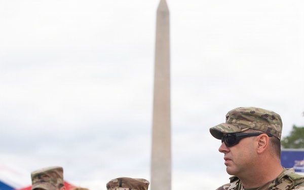 Col. Adrian Perez Conducts a Circulation Around the 250th Grand Prix Practice Event