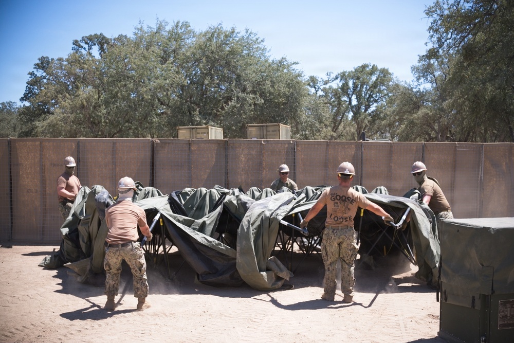 NMCB 4 Seabees Begin FTX, Build HQ