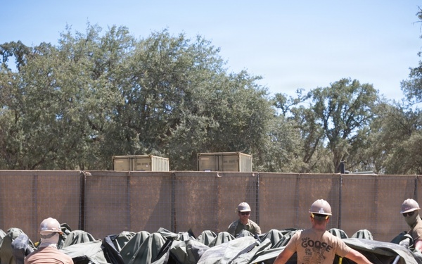 NMCB 4 Seabees Begin FTX, Build HQ