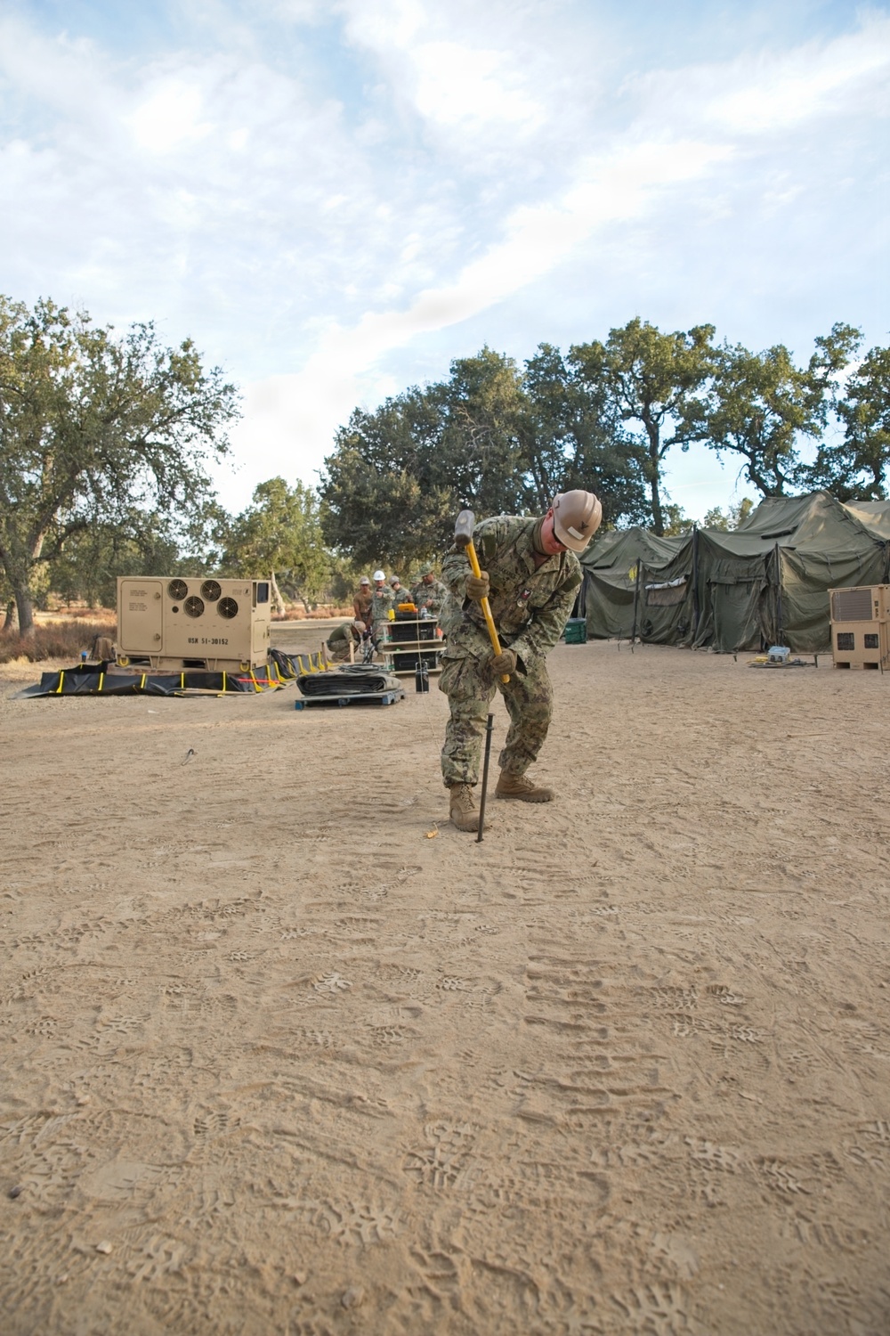 NMCB 4 Seabees Begin FTX, Build HQ