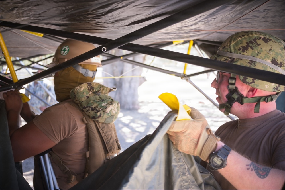 NMCB 4 Seabees Begin FTX, Build HQ