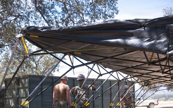 NMCB 4 Seabees Begin FTX, Build HQ