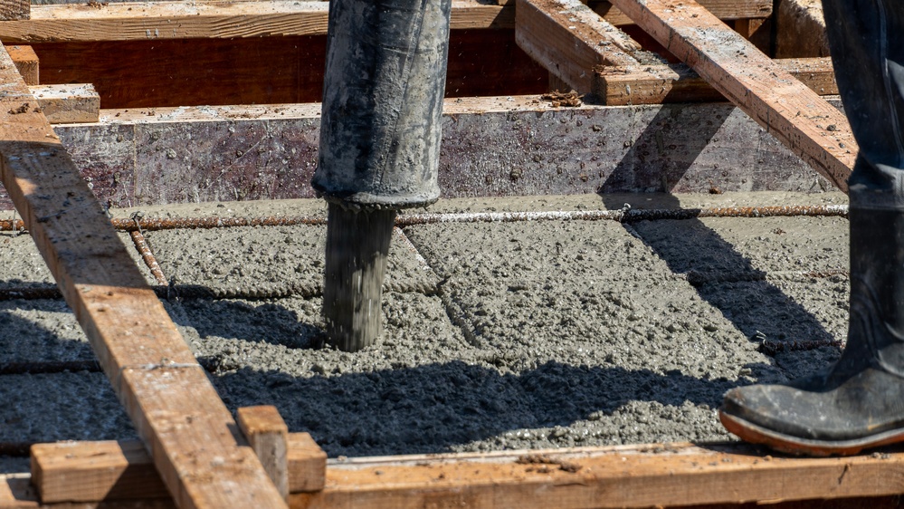 USACE pours concrete foundations for Koblerville Elementary School in Saipan