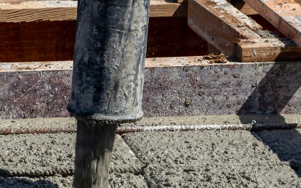 USACE pours concrete foundations for Koblerville Elementary School in Saipan