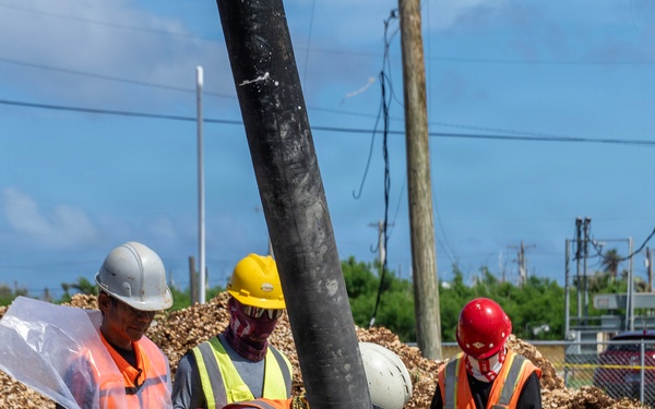 USACE pours concrete foundations for Koblerville Elementary School in Saipan