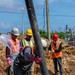 USACE pours concrete foundations for Koblerville Elementary School in Saipan